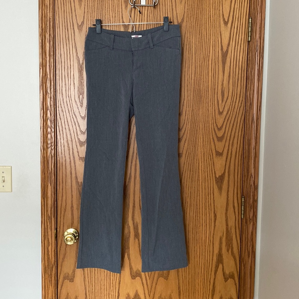 Grey flared dress pants